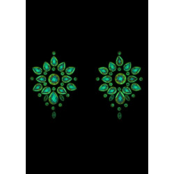Ouch! Glow Stickers Cache-seins strass phosphorescents Glow Nipples
